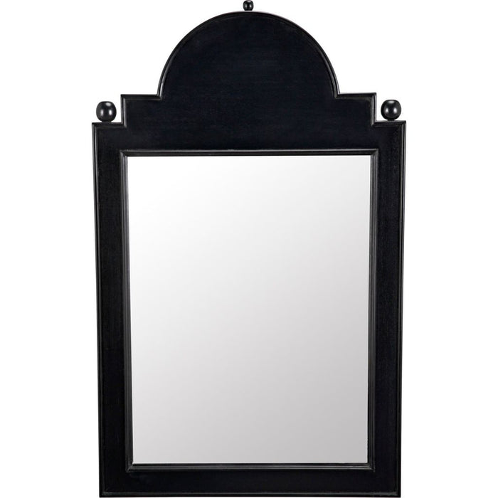 Primary vendor image of Noir Jess Mirror, Hand Rubbed Black - Mahogany