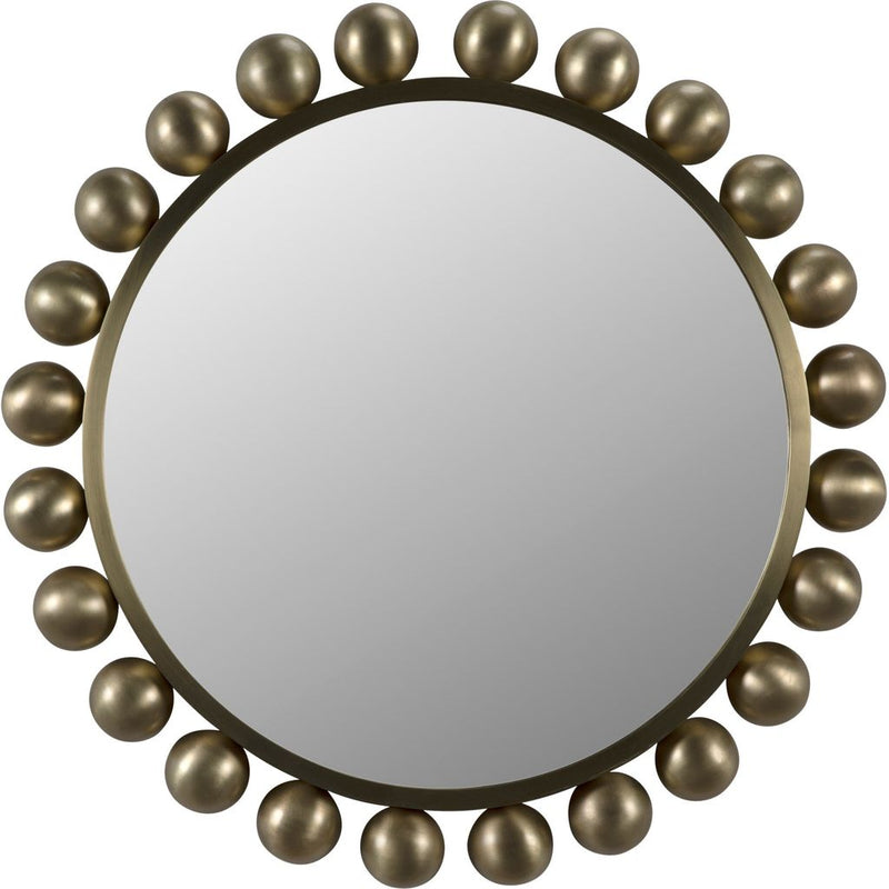 Primary vendor image of Noir Cooper Mirror, Metal w/ Brass Finish