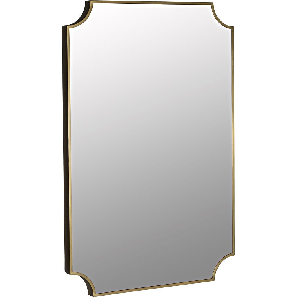 Primary vendor image of Noir Convexed Mirror, Steel, Antique Brass