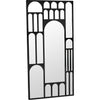 Noir Doorway Mirror, Black Steel