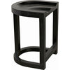 Noir Saddle Counter Stool, Hand Rubbed Black - Mahogany, 18" W