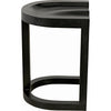 Noir Saddle Counter Stool, Hand Rubbed Black - Mahogany, 18" W