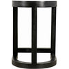 Noir Saddle Counter Stool, Hand Rubbed Black - Mahogany, 18" W