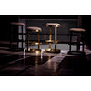 Noir Dior Bar Stool, Metal w/ Brass Finish, 19" W