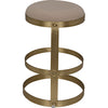 Noir Dior Counter Stool, Metal w/ Brass Finish, 19" W