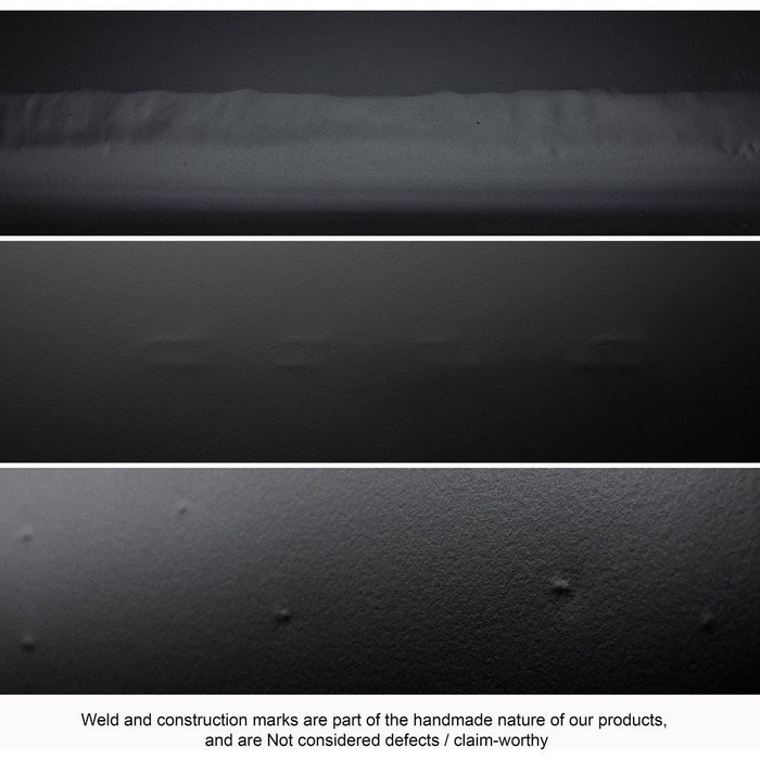 Noir Dior Counter Stool, Black Steel, 19" W