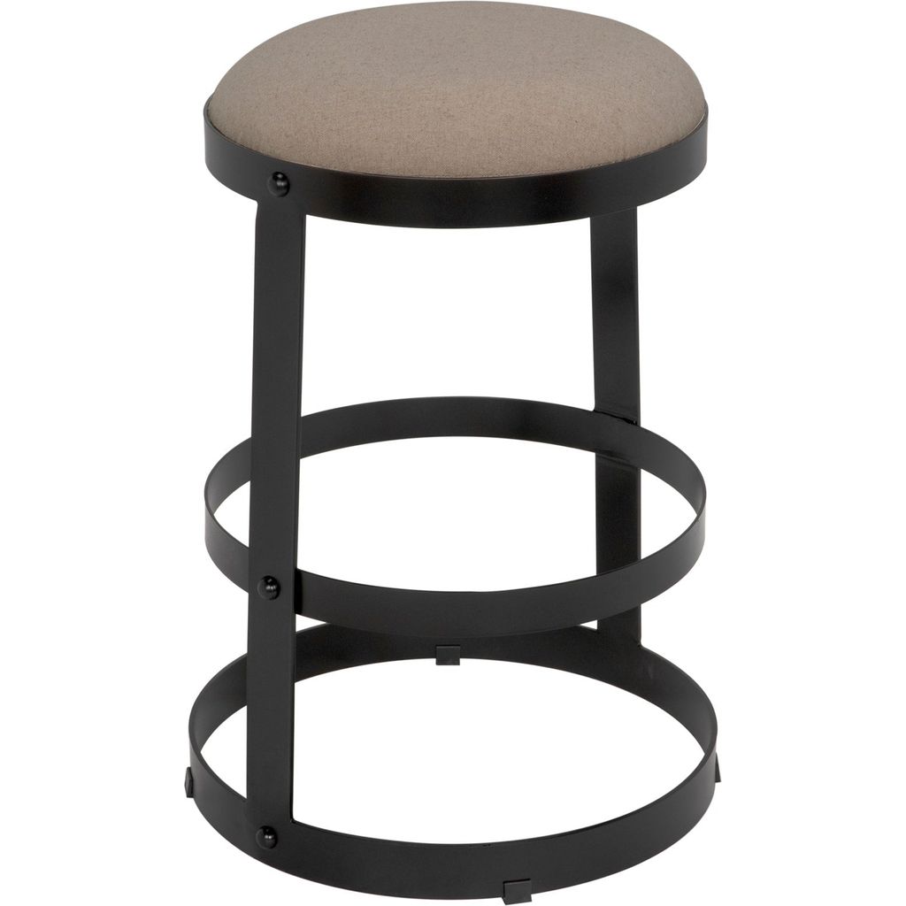 Primary vendor image of Noir Dior Counter Stool, Black Steel, 19" W