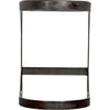 Noir Baxter Counter Stool - Walnut & Industrial Steel, 17" W