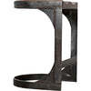 Noir Baxter Counter Stool - Walnut & Industrial Steel, 17" W