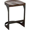 Primary vendor image of Noir Baxter Counter Stool - Walnut & Industrial Steel, 17" W