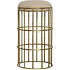 Noir Ryley Counter Stool, Steel w/ Brass Finish, 13" W