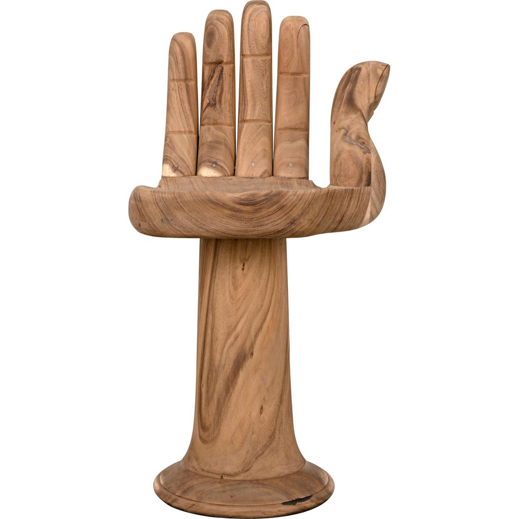 Noir Buddha Counter Stool - Teak, 19" W