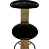 Noir Sedes Bar Stool, Steel w/ Brass Finish, 16" W