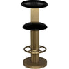 Noir Sedes Counter Stool, Steel w/ Brass Finish, 16" W