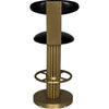 Noir Sedes Counter Stool, Steel w/ Brass Finish, 16" W