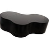 Noir Island Coffee Table, Black Steel, 43"