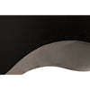 Noir Island Coffee Table, Black Steel, 43"