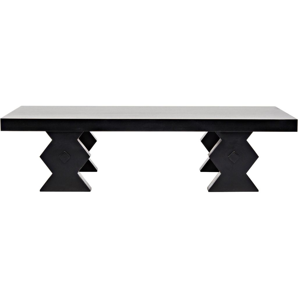 Primary vendor image of Noir Suzu Coffee Table, Hand Rubbed Black - Mahogany & Veneer, 38"