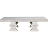 Noir Suzu Coffee Table, White Wash - Mahogany & Veneer, 38"