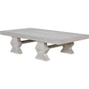 Noir Suzu Coffee Table, White Wash - Mahogany & Veneer, 38"