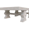Noir Suzu Coffee Table, White Wash - Mahogany & Veneer, 38"