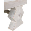 Noir Suzu Coffee Table, White Wash - Mahogany & Veneer, 38"