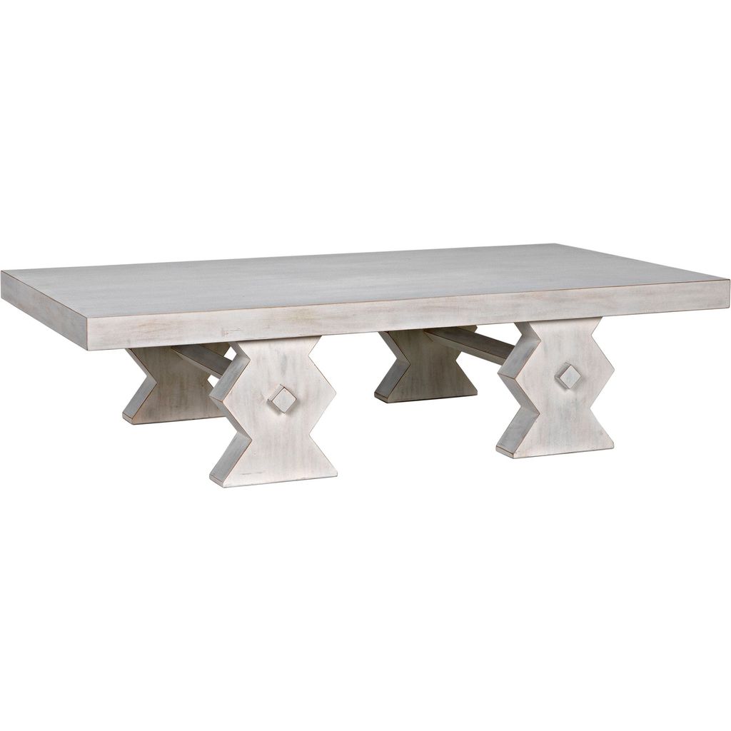 Primary vendor image of Noir Suzu Coffee Table, White Wash - Mahogany & Veneer, 38"