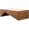 Noir Daiki Coffee Table, Dark Walnut, 32"