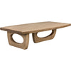 Noir Douglas Coffee Table, Bleached Walnut, 37.5"