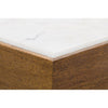 Noir Amsterdam Coffee Table - Walnut & Bianco Crown Marble, 32"