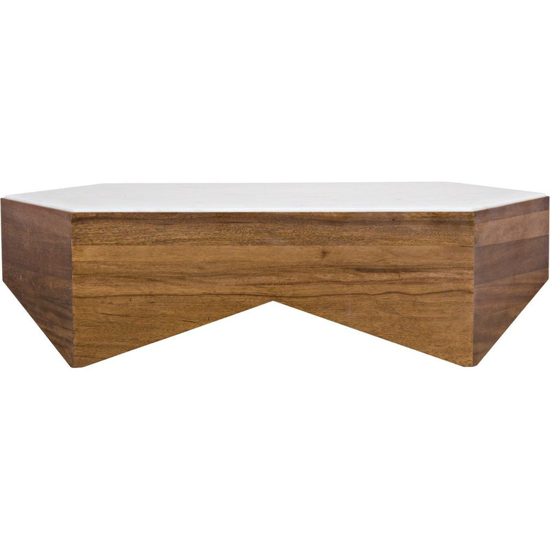 Primary vendor image of Noir Amsterdam Coffee Table - Walnut & Bianco Crown Marble, 32