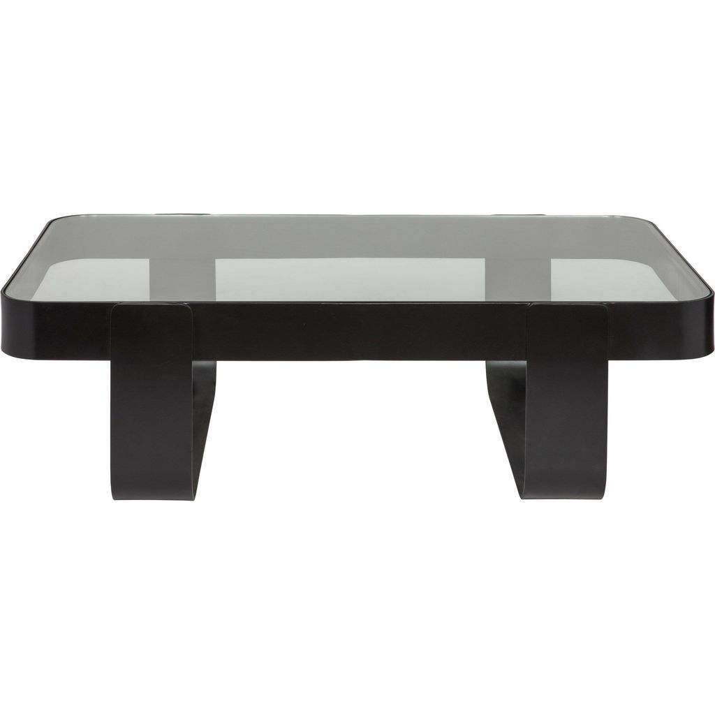 Noir Marshall Coffee Table, Black Steel, 34.5"