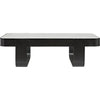 Noir Marshall Coffee Table, Black Steel, 34.5"