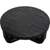Noir Joel Coffee Table, Cinder Black - Mahogany & Veneer, 40"