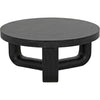 Noir Joel Coffee Table, Cinder Black - Mahogany & Veneer, 40"