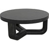 Noir Joel Coffee Table, Cinder Black - Mahogany & Veneer, 40"