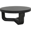 Noir Joel Coffee Table, Cinder Black - Mahogany & Veneer, 40"