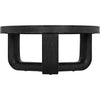 Noir Joel Coffee Table, Cinder Black - Mahogany & Veneer, 40"