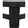 Noir Joel Coffee Table, Cinder Black - Mahogany & Veneer, 40"