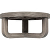 Noir Joel Coffee Table, Distressed Grey - Wire Brushed Mahogany & Veneer, 40"