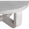 Noir Joel Coffee Table, White Wash - Mahogany & Veneer, 40"