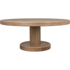 Noir Milena Coffee Table, Washed Walnut, 48"