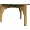 Noir Confucius Coffee Table - Elm & Night Snow Marble, 33.5"