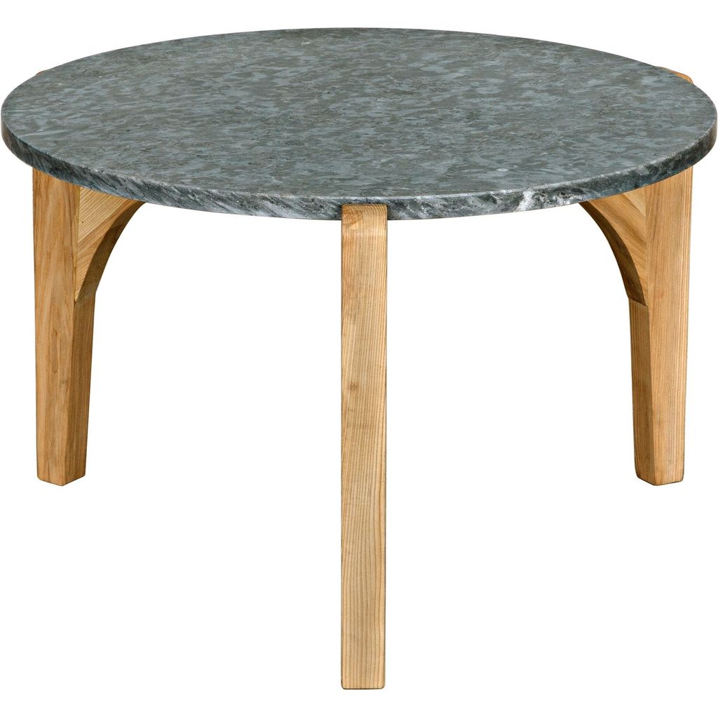 Primary vendor image of Noir Confucius Coffee Table - Elm & Night Snow Marble, 33.5"