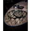 Noir Achille Coffee Table, Black Steel, 37"