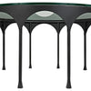 Noir Achille Coffee Table, Black Steel, 37"