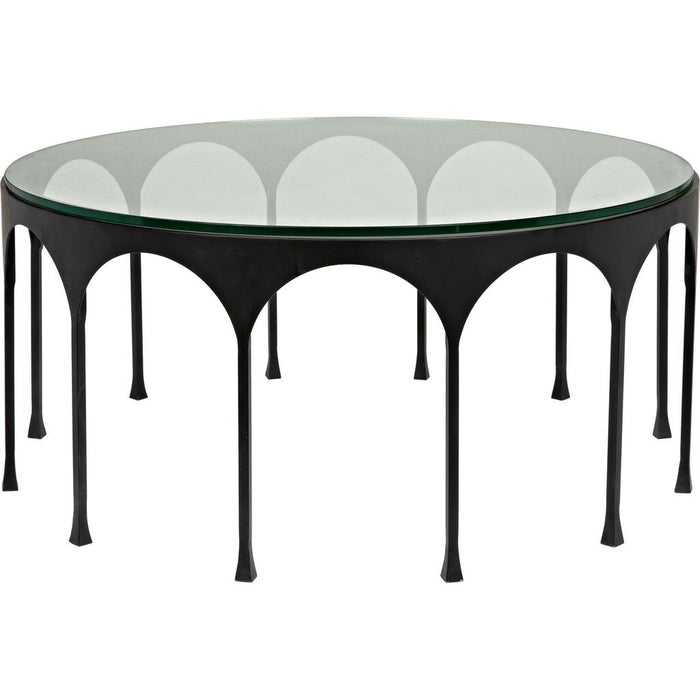 Primary vendor image of Noir Achille Coffee Table, Black Steel, 37"