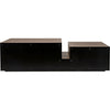 Noir Nido Coffee Table, Black Steel, 32"