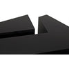 Noir Element Coffee Table, Black Steel, 36"