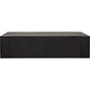 Noir Element Coffee Table, Black Steel, 36"